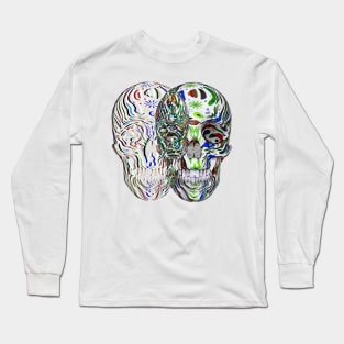 Abstract flower Skull (art2) Long Sleeve T-Shirt